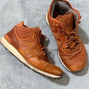 New Balance 574 Men's Tan Leather Sneakers